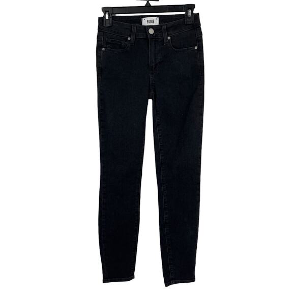 Paige Jeans Verdugo ankle skinny black size 24 - Picture 1 of 7